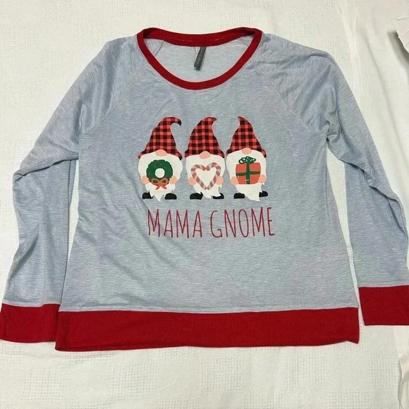 JACLYN INTIMATES Mama Gnome Christmas Pajama Set. Size Large. Festive🎄NWTS!! - Picture 8 of 11
